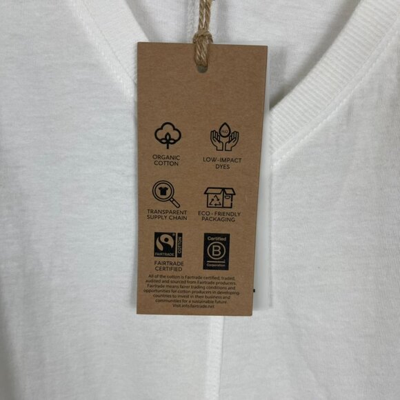 The Good Tee Easy to Love midi dress dip dye white purple Large beachy boho - Picture 4 of 7